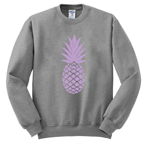 Pineapple Print Art Sweatshirt