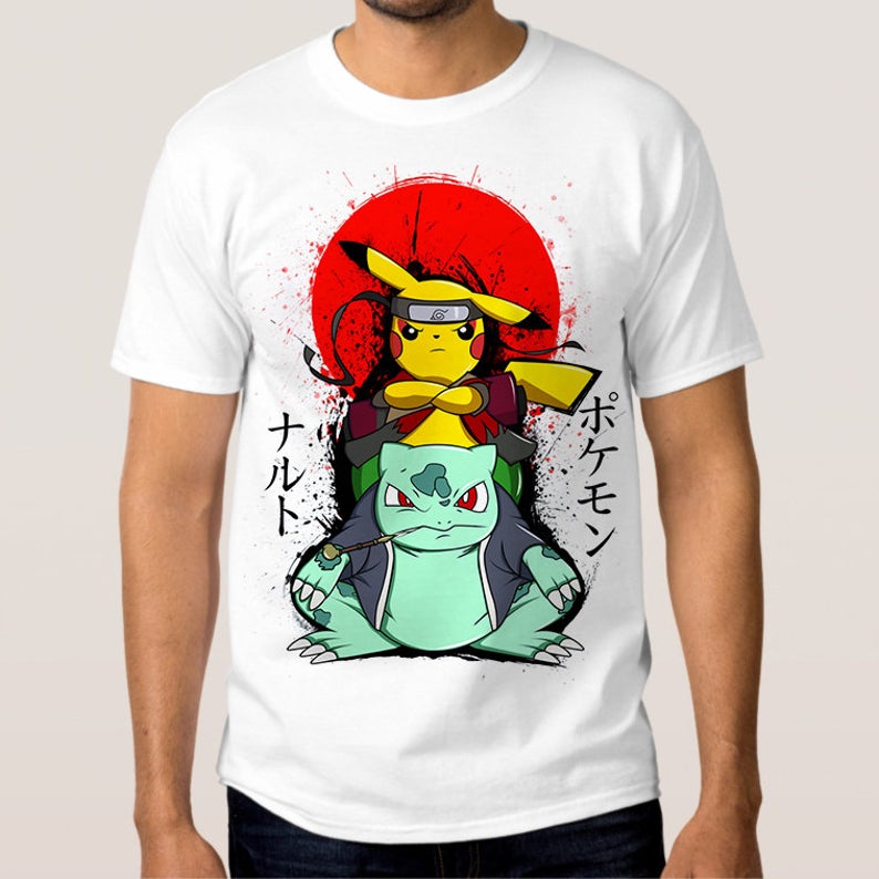 Pokemon Pikachu Bulbasaur T-Shirt