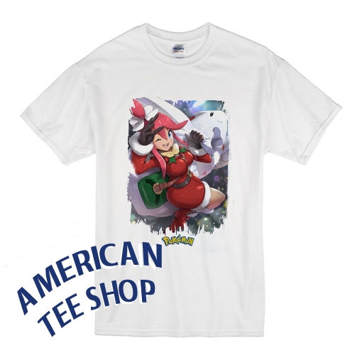Pokemon Togekiss & Skyla Santa Anime T-Shirt
