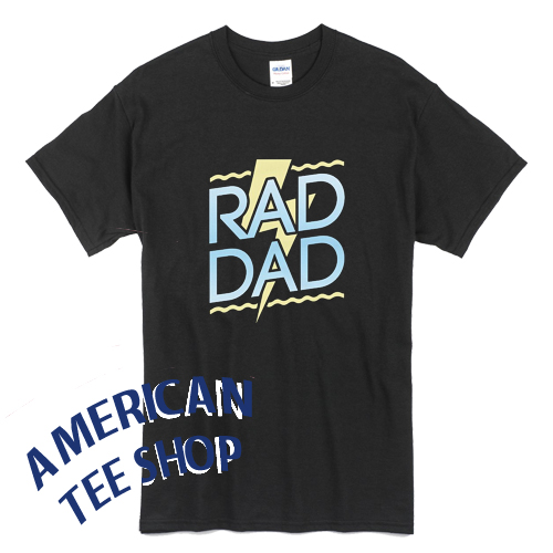Rad Dad 80's Lightning Bolt T-Shirt