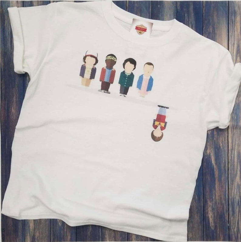 Stranger Things Up Side Down Stranger Character Clip Art T Shirt