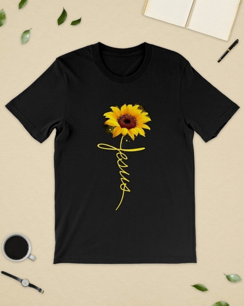 Sunflower Jesus Christian T-Shirt