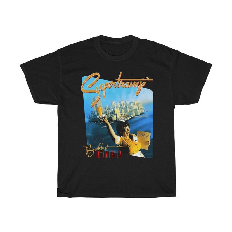 Supertramp Shirt Breakfast In America Rock Band T Shirt