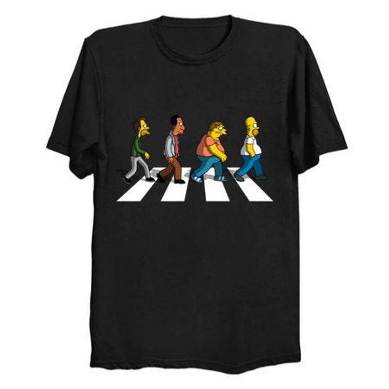 The Simpsons Abbey Road T shirt