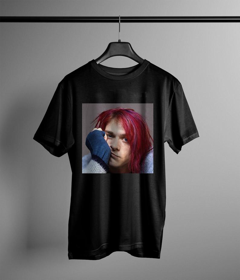 kurt cobain photo t shirt