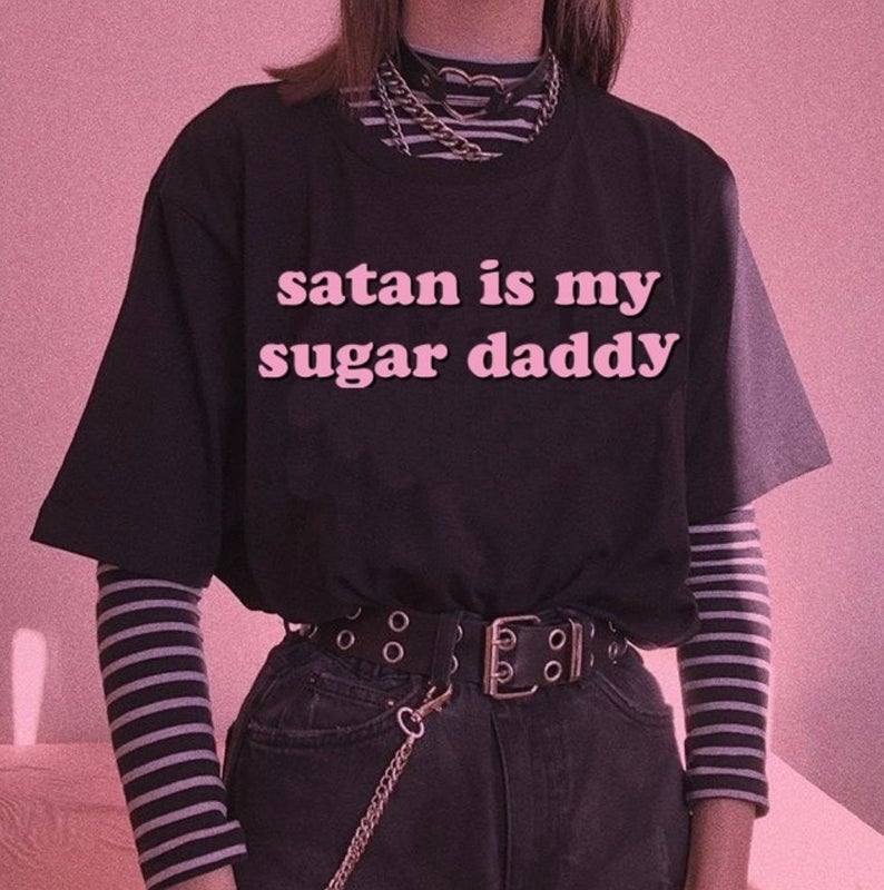 Satan Is My Sugar Daddy T Shirt
